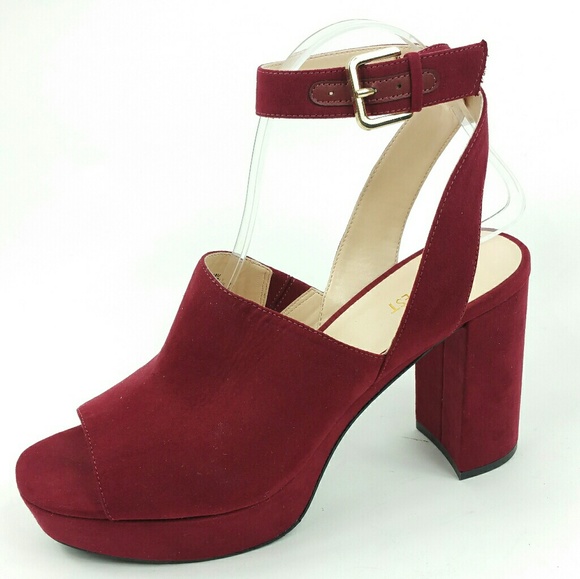 Nine West Shoes - Nine West my baby ankle strap peep toe block heel